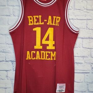 Nostalgia Red and Yellow Bel-Air Academy Jersey